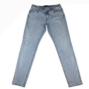 Abercrombie Fitch Mens Athletic Slim Jeans Light Wash Size 33W 32L